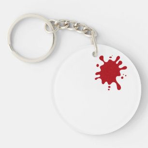 Porte-clés Attache-clé en acrylique personnalisable Rouge Spl