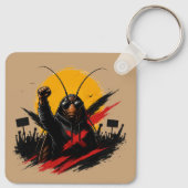Porte-clés Attache-clé graphique Cafard rebelle (Dos)
