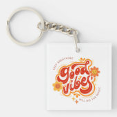 Porte-clés Attache-clé graphique tendance à l'essence joyeuse (Devant)