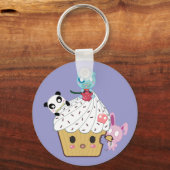 Porte-clés Attaque à la cupcake ! (>_<) (Recto)