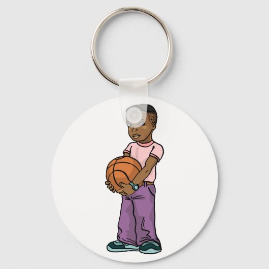 Porte-clés Attaque de basket-ball (Recto)