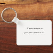 Porte-clés Atteindre et croire (Verso)