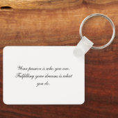 Porte-clés Atteindre et croire (Recto)