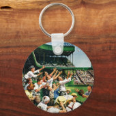 Porte-clés Atteindre la balle de course à domicile (Recto)