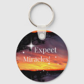 Porte-clés Attendez-vous à Miracles Sparkle Sunset Get Well B (Verso)