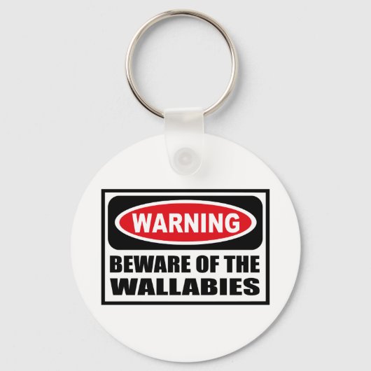Porte-clés Attention au Porte - clé WALLABIES (Recto)