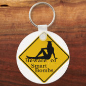 Porte-clés Attention aux bombes intelligentes (Recto)