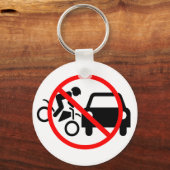 Porte-clés Attention Aux Motos (Recto)