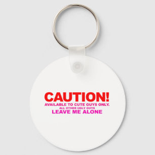 Porte-clés Attention ! Cute Guys Only - Emo Alternative Grung