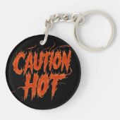 Porte-clés Attention Hot (Dos)