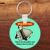 Porte-clés Attention! J'Ai Un Accordéon (Recto)