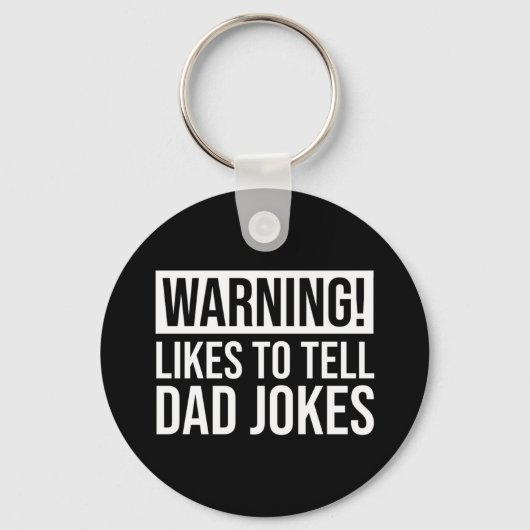 Porte-clés Attention! J'Aime Dire À Papa Des Blagues (Recto)