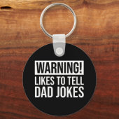Porte-clés Attention! J'Aime Dire À Papa Des Blagues (Recto)