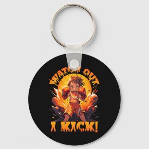 Porte-clés Attention - Je rue ! Boxe thaïlandaise Muay Thai K