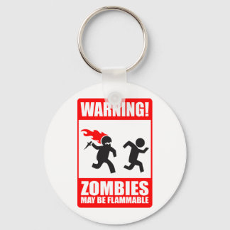 Porte-clés Attention! Les zombies peuvent être des Porte - cl
