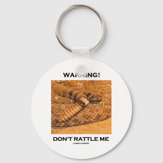 Porte-clés Attention! Ne me frottez pas (crotale) (Recto)