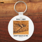 Porte-clés Attention! Ne me frottez pas (crotale) (Recto)