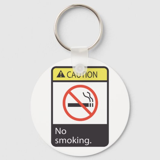Porte-clés Attention : Signal anti-tabac (Recto)
