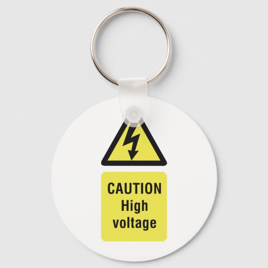 Porte-clés Attention Tension élevée (Recto)