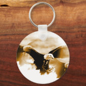 Porte-clés Atterrissage d'aigle à tête blanche (Recto)