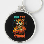 Porte-clés Attitude de gros chat (Devant)