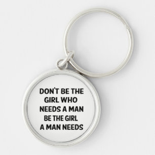 Porte-clés Attitude, Girl Power, Féminisme, Citation Motivant