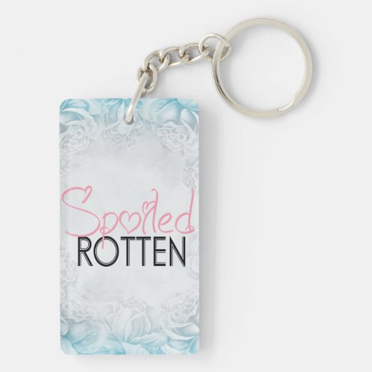 Porte-clés Attitude impertinente noire blanche rose putréfiée (Dos)