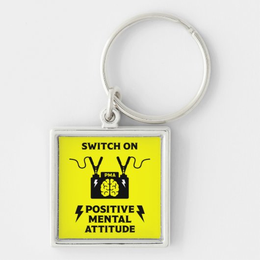 Porte-clés Attitude mentale de pensée positive (Devant)
