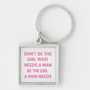 Porte-clés Attitude, Pink Girl Power, Féminisme, Motivationne