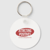 Porte-clés Attracting Positives Good Luck Only Typography Des (Verso)