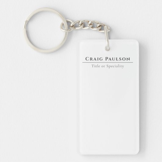Porte-clés Attractive Simple Professional Plain Minimalist (Devant)
