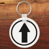 Porte-clés Au-dessus de l'influence - Noir. (Recto)