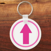 Porte-clés Au-dessus de l'influence - Rose (Recto)