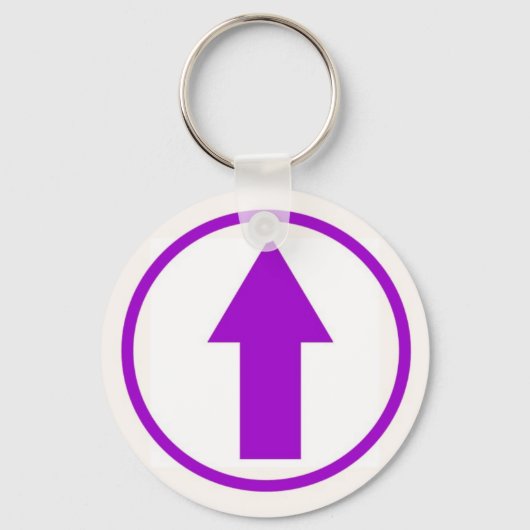 Porte-clés Au-dessus de l'influence - Violet (Recto)