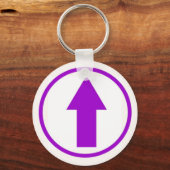 Porte-clés Au-dessus de l'influence - Violet (Recto)