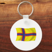 Porte-clés au drapeau des Finnois d'Ingrie (Recto)