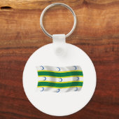 Porte-clés au drapeau du Turkménistan (Recto)