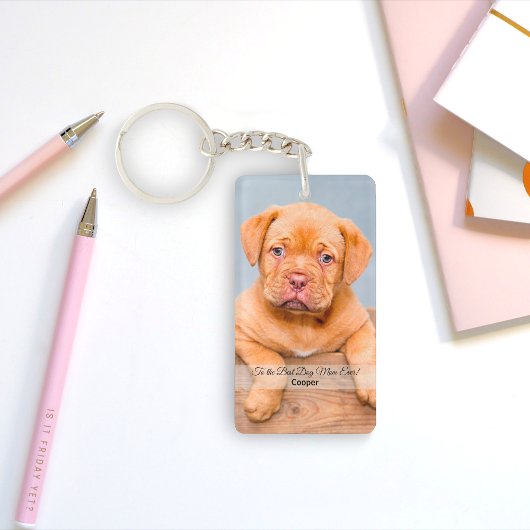 Porte-clés Au meilleur chien maman jamais CustomPhoto Porte -