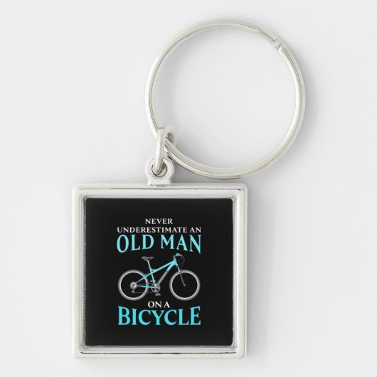 Porte-clés Au Old Man On A Bicycle (Devant)