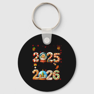 Porte-clés Au revoir 2025 Bonjour 2026 Noël et bonne année