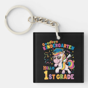 Porte-clés Au revoir maternelle bonjour CE1 licorne