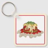 Porte-clés Aubgergine Parme Parmesan Italien (Recto)