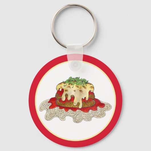 Porte-clés Aubgergine Parme Parmesan Italien (Recto)