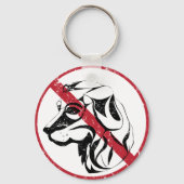 Porte-clés Aucun chien autorisé Porte - clé (Verso)
