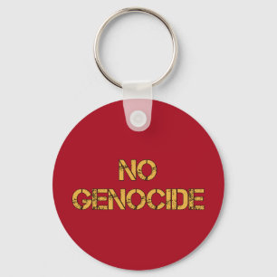 Porte-clés AUCUN génocide Dites non au génocide ARRÊTER L