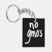 Porte-clés Aucun OGM pour un environnement alimentaire sain B (Devant gauche)