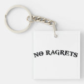 Porte-clés Aucun tatouage de regrets de Ragrets Mispelled (Devant)