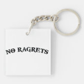 Porte-clés Aucun tatouage de regrets de Ragrets Mispelled (Dos)