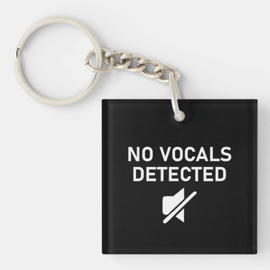 Porte-clés Aucun volume détecté Conception audio minimale (Devant)