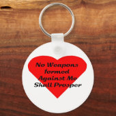 Porte-clés Aucune arme formée contre moi ne prospérera (Recto)